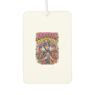 Patriotic Abraham Drinkin Retro Car Air Freshener