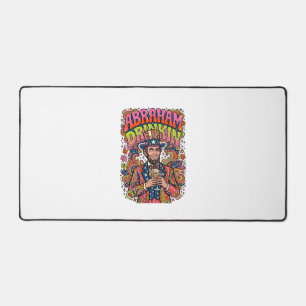 Patriotic Abraham Drinkin Retro Desk Mat