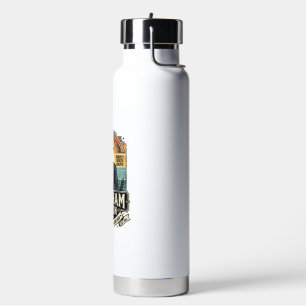Patriotic Abraham Drinkin Retro Distressed Water Bottle