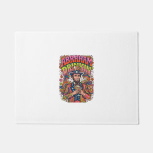 Patriotic Abraham Drinkin Retro Doormat
