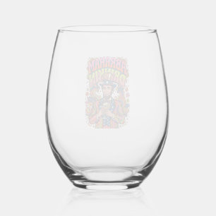 Patriotic Abraham Drinkin Retro Stemless Wine Glass