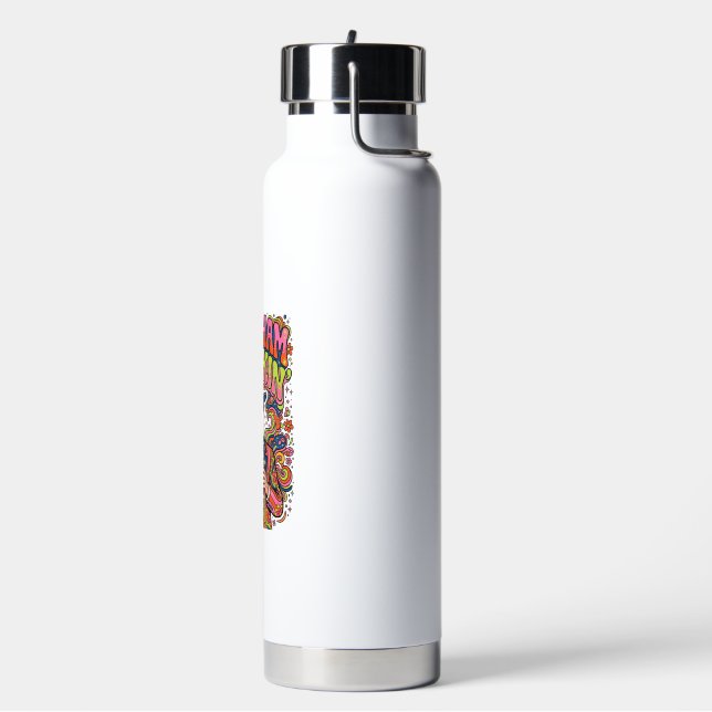 Patriotic Abraham Drinkin Retro Water Bottle (Left)