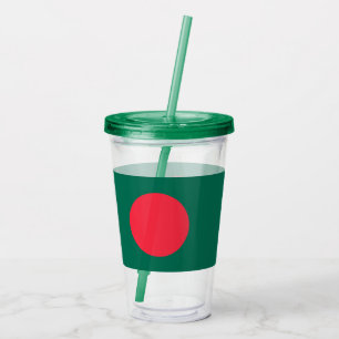 Patriotic Acrylic Tumbler with flag of Bangladesh