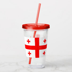Patriotic Acrylic Tumbler with flag of Georgia