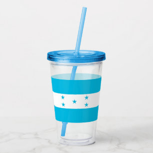 Patriotic Acrylic Tumbler with flag of Honduras