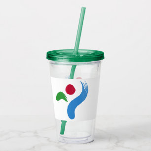 Patriotic Acrylic Tumbler with flag of Seoul