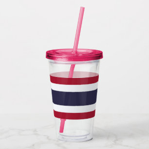 Patriotic Acrylic Tumbler with flag of Thailand