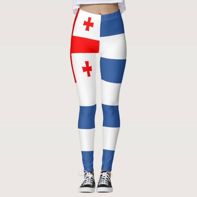 Patriotic Adjara Flag Leggings (Front)