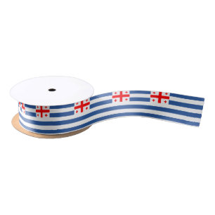 Patriotic Adjara Flag Satin Ribbon