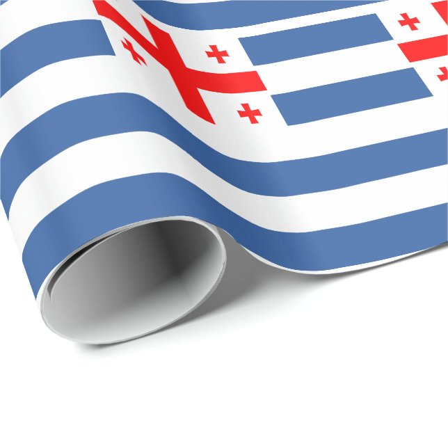 Patriotic Adjara Flag Wrapping Paper (Roll Corner)