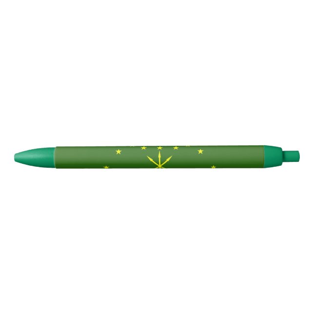 Patriotic Adygea Flag Black Ink Pen (Front)
