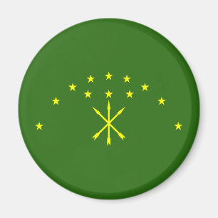 Patriotic Adygea Flag Magnet
