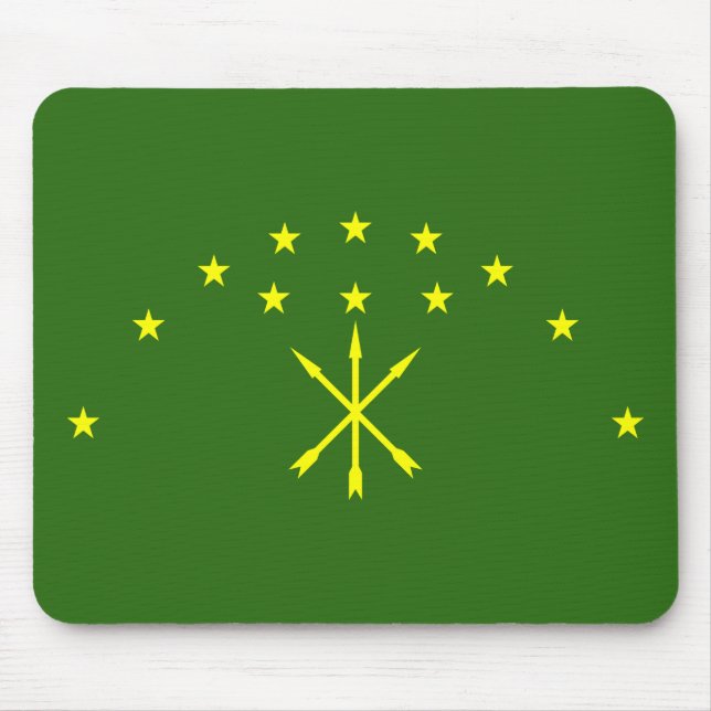 Patriotic Adygea Flag Mouse Pad (Front)