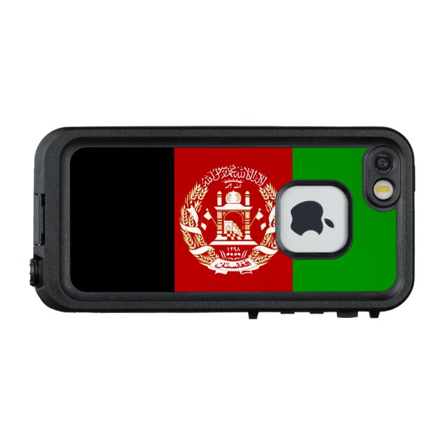 Patriotic Afghanistan Flag LifeProof iPhone Case (Back Horizontal)