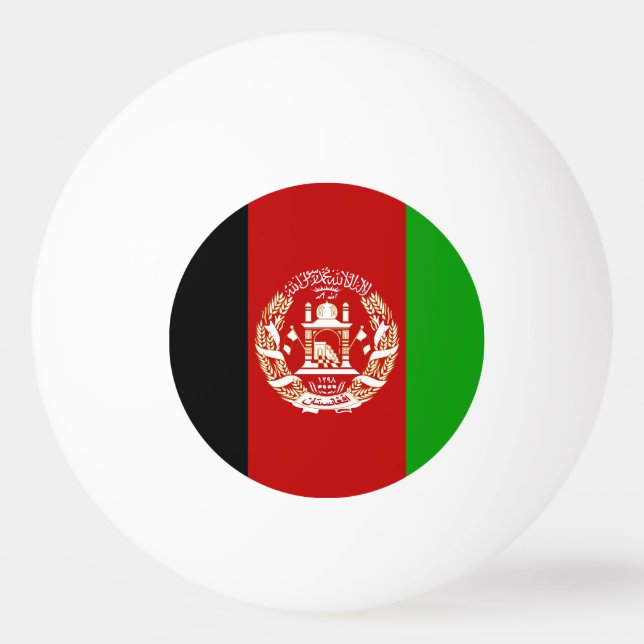 Patriotic Afghanistan Flag Ping Pong Ball (Front)