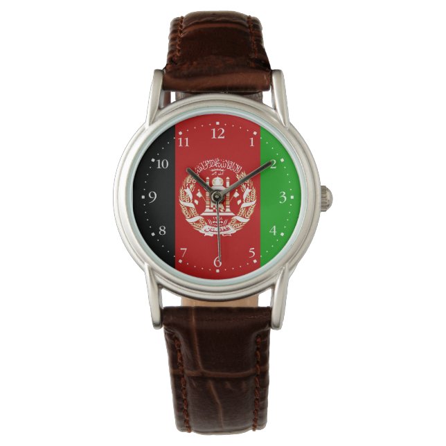 Patriotic Afghanistan Flag Watch (Front)