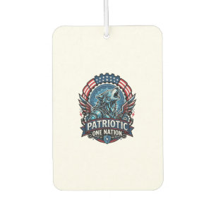Patriotic Ai Freedom Wolf Cyberpunk Future Freedom Car Air Freshener