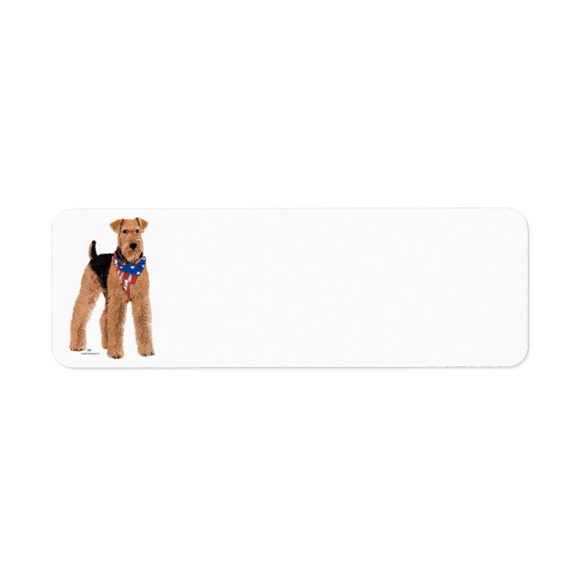 Patriotic Airedale Terrier (Front)