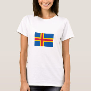 Patriotic Åland Islands Flag T-Shirt