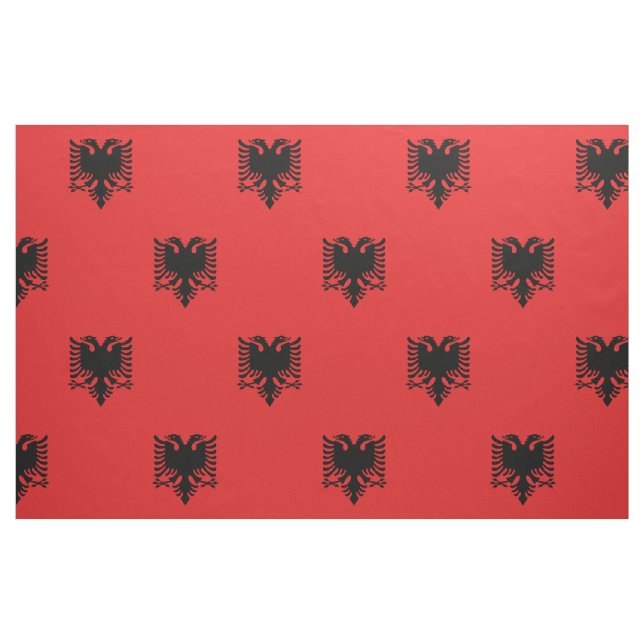 Patriotic Albanian Flag Fabric (Fat Quarter)