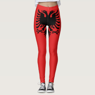Patriotic Albanian Flag Leggings