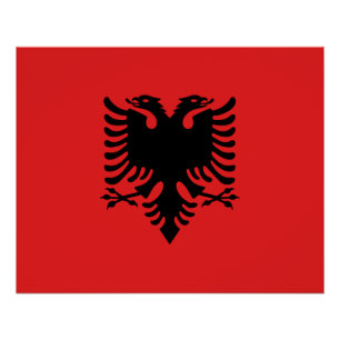 Patriotic Albanian Flag Poster