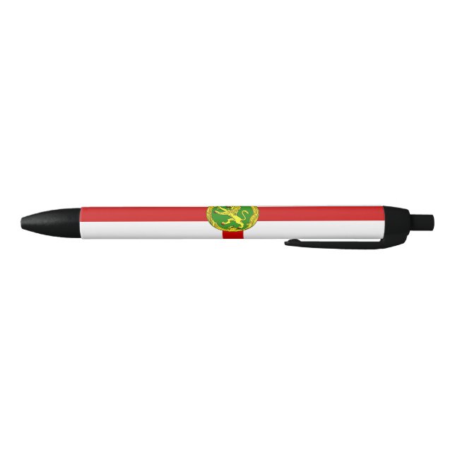 Patriotic Alderney Flag Black Ink Pen (Bottom)
