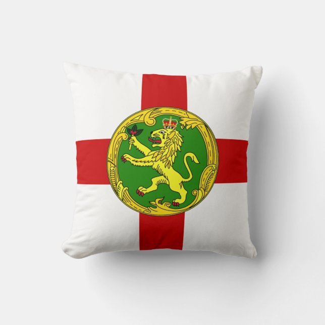 Patriotic Alderney Flag Cushion (Front)
