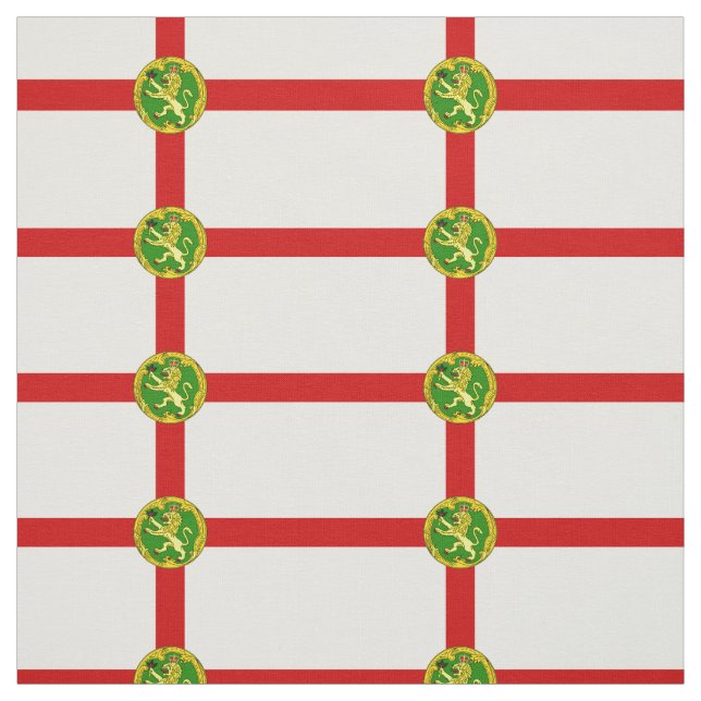 Patriotic Alderney Flag Fabric (Swatch)