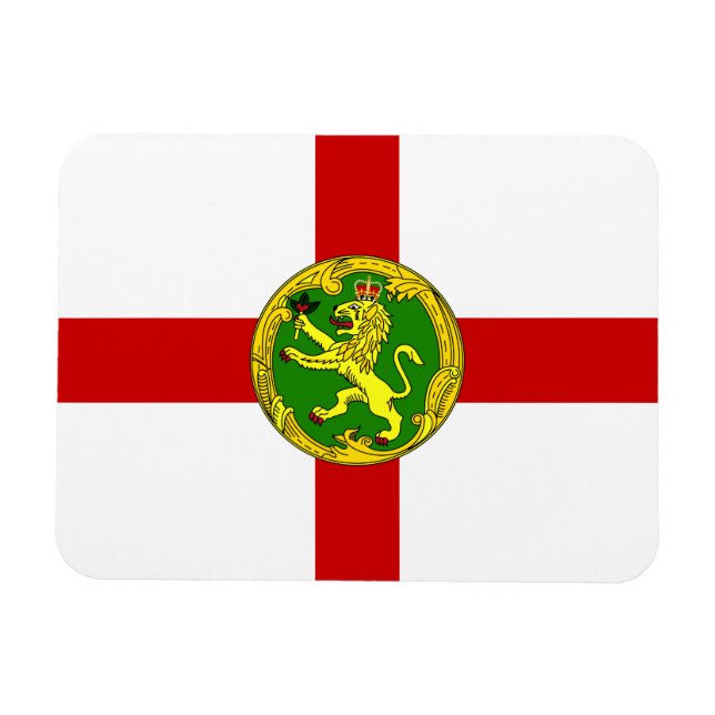 Patriotic Alderney Flag Magnet (Horizontal)
