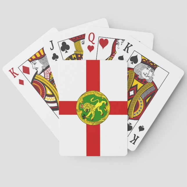 Patriotic Alderney Flag Playing Cards (Back)