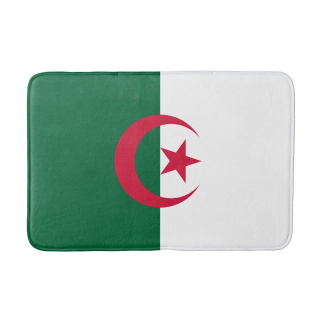 Patriotic Algerian Flag Bath Mat (Front)