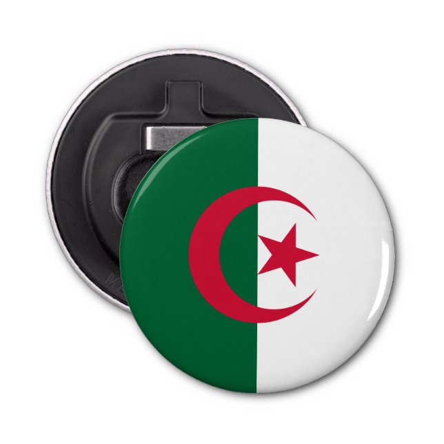 Patriotic Algerian Flag Bottle Opener (Front)