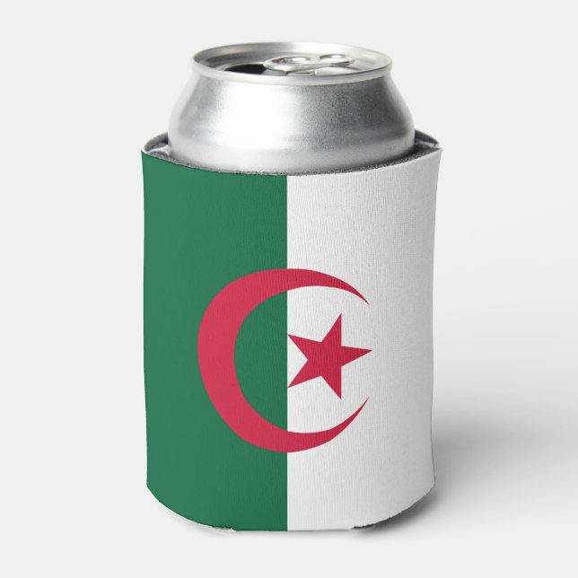 Patriotic Algerian Flag Can Cooler (Can Front)
