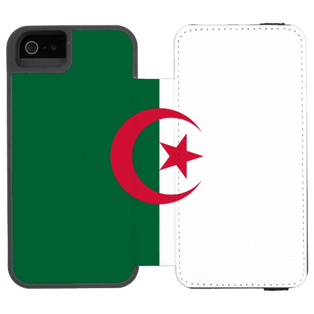 Patriotic Algerian Flag Incipio iPhone Wallet Case (Folio Open)