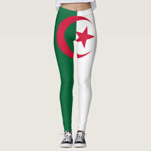 Patriotic Algerian Flag Leggings