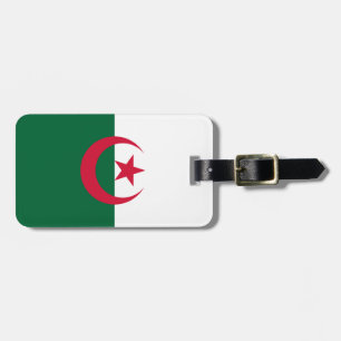 Patriotic Algerian Flag Luggage Tag