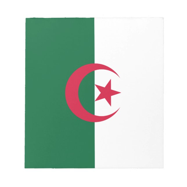 Patriotic Algerian Flag Notepad (Front)