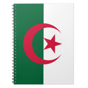Patriotic Algerian Flag Spiral Notebook