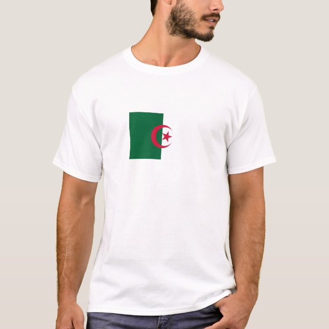 Patriotic Algerian Flag T-Shirt (Front)