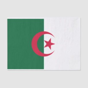 Patriotic Algerian Flag Tissue Paper