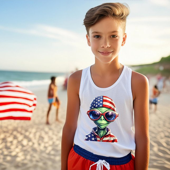 Patriotic Alien being T-Shirt (Creator Uploaded)