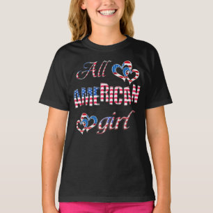 Patriotic All American Girl Shirt