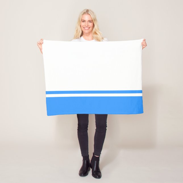 Patriotic Altai Republic Flag Fleece Blanket (In Situ)