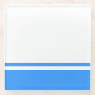 Patriotic Altai Republic Flag Glass Coaster