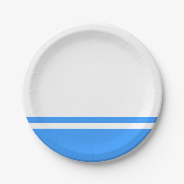 Patriotic Altai Republic Flag Paper Plate (Front)