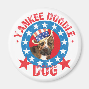 Patriotic Am Staff Magnet