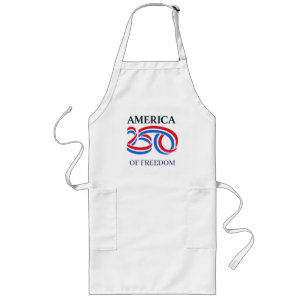 Patriotic America 250th Anniversary USA 2026  Long Apron