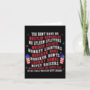 Patriotic america anniversary independence day 4th card