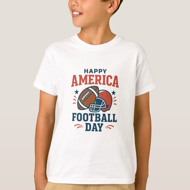  Patriotic America Football Day Tee – Perfect Gift (Front)